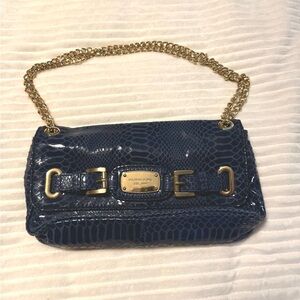 Michael Kors Blue Leather Purse